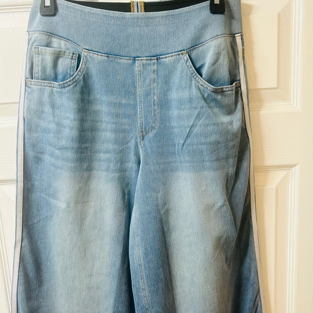HALARA Blue Wide Leg Jeans Medium Petite - Picture 7 of 13